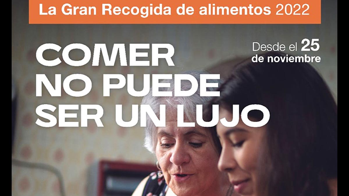 Cartel promocional la gran recogida de alimentos