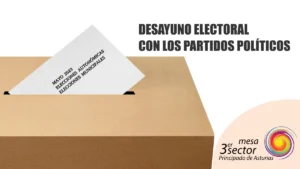 Composición urna electoral con logotipo Mesa del Tercer Sectorl