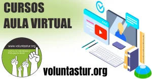 Imagen alegórica a los cursos del aula virtual de la plataforma del voluntariado