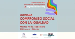 Cartel de la jornada compromiso social con la igualdad